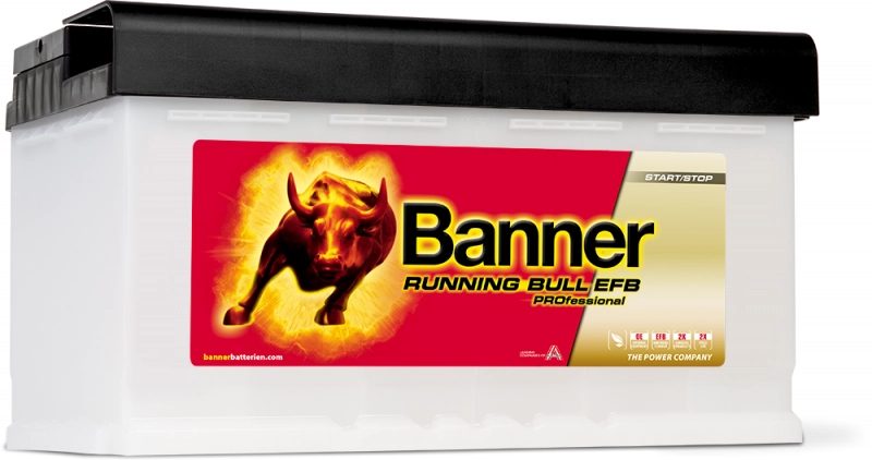 ⊳ Starter battery for start-stop vehicles | Running Bull EFB PRO