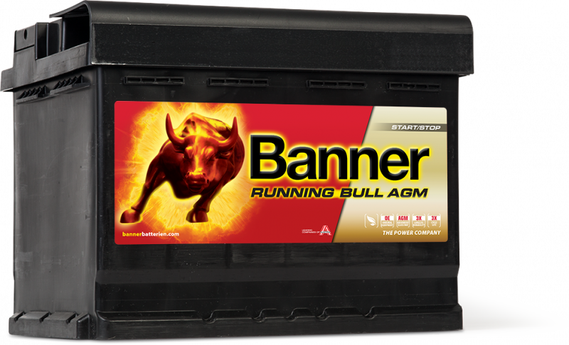 Autobatterien Start-Stopp,Autobatterien, Running Bull AGM, AGM