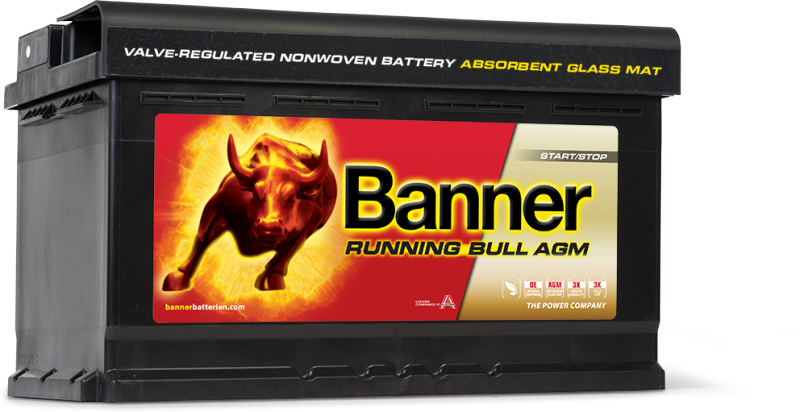 Autobatterien Start-Stopp,Autobatterien, Running Bull AGM, AGM