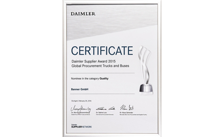 Daimler Supplier Award 
