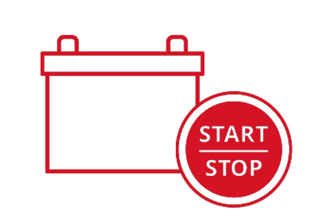 Start-Stopp-Batterie Icon